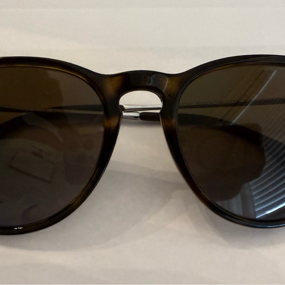 Ray-Ban Women's Erika Round Brown Sunglasses - Picture 4 of 9